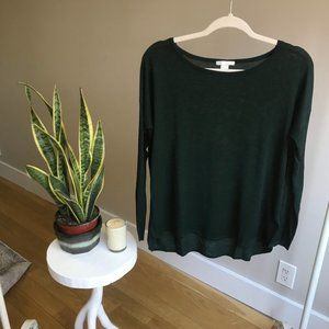 H&M Forest Green Long Sleeve Top